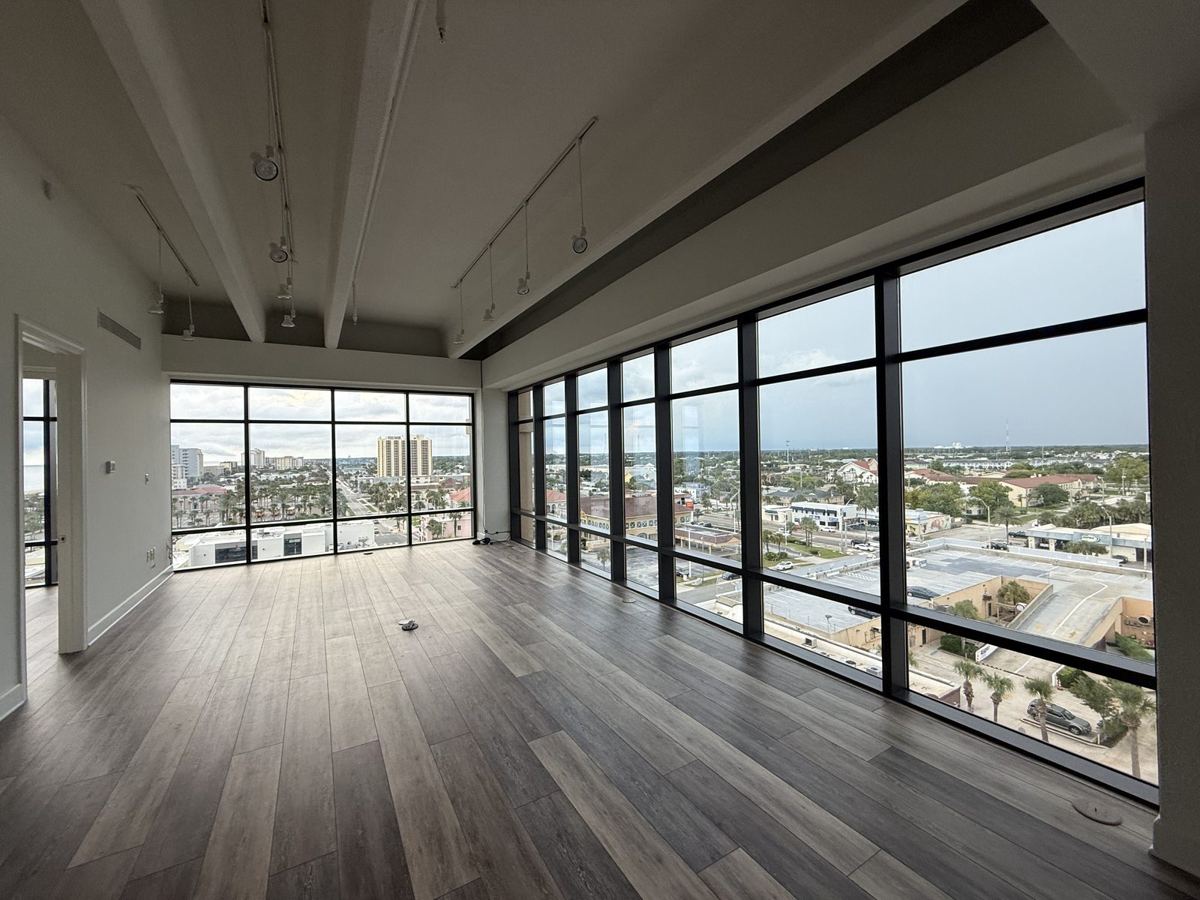 Window cleaning at The Metropolitan, Jacksonville Beach